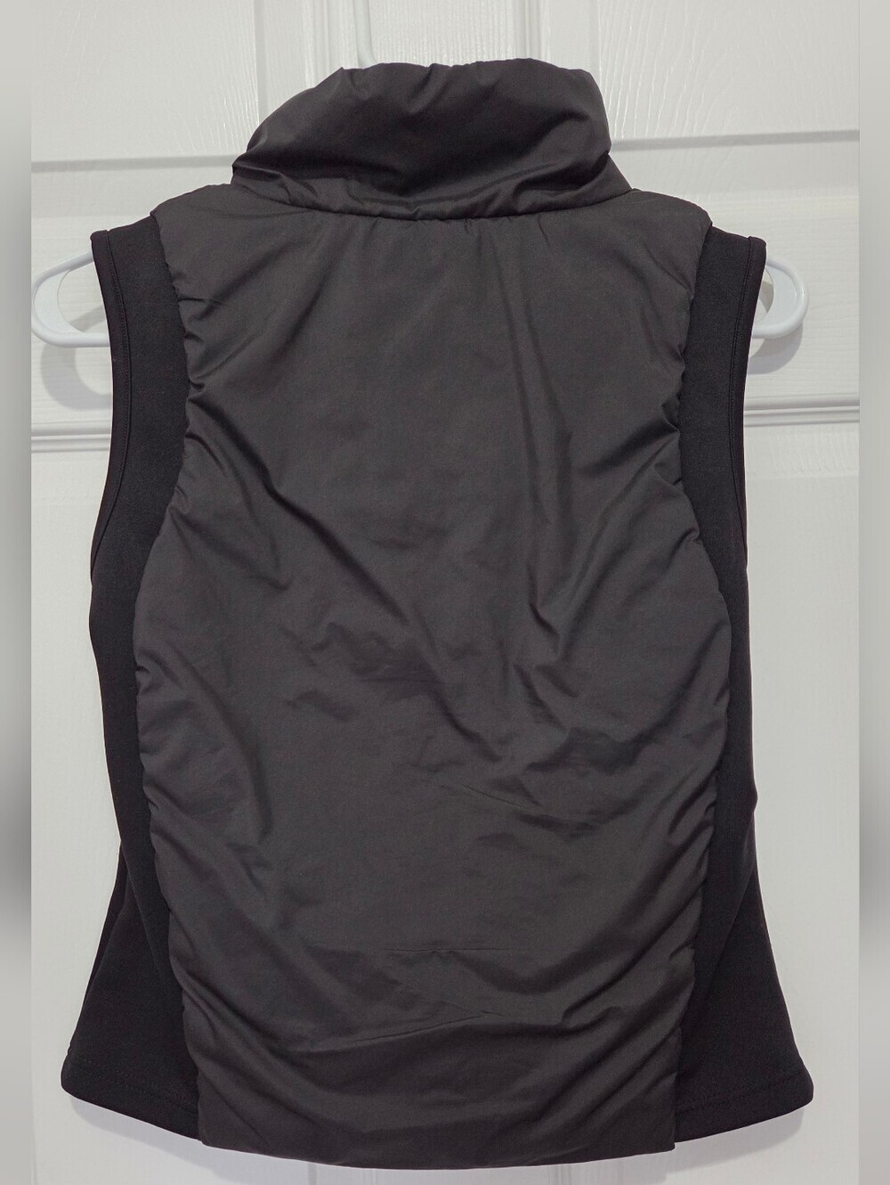 Women Black Quilted Full Zip Vest Size Small Casual Fall Winter Lightweight - Picture 6 of 10